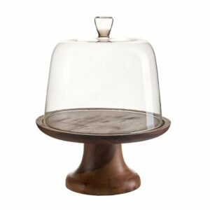 Footed Serving Platter with Dome