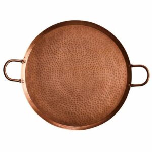 Copper Hammered Tray with Handles