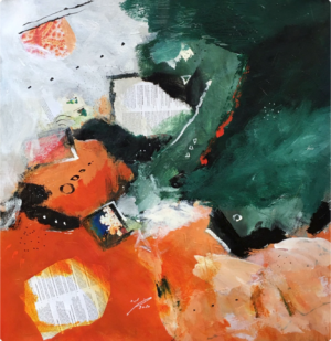 Mixed media on paper