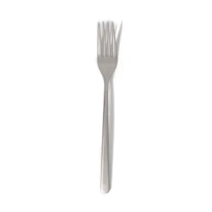Abert Step Table Fork in Matte Silver