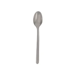 Abert Step Dessert Spoon in Matte Silver