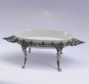 Serving plate Oval Porcelain