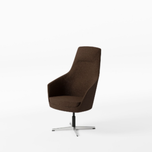 Atom Lounge Chair - Khaki Fabric