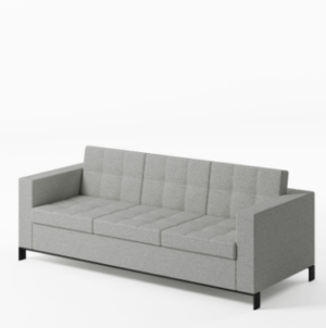 Verona Waiting Set (3 seats) - Leather Black