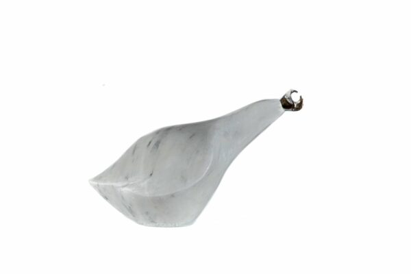 White Marble & Painted Iron