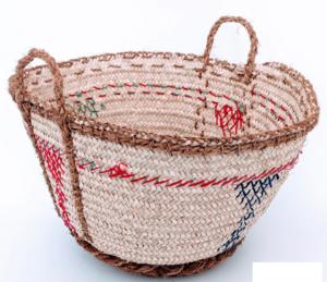 Woven Colored Strings Basket