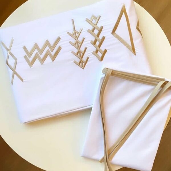Flat Embroidered sheet  Boho set