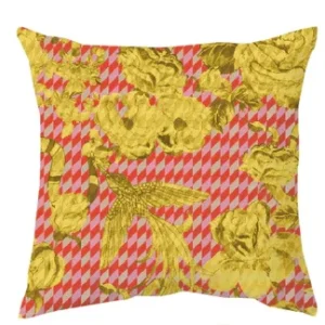 The Yellow Hummingbird Cushion