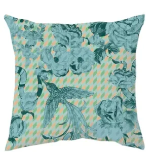 The Blue Hummingbird Cushion