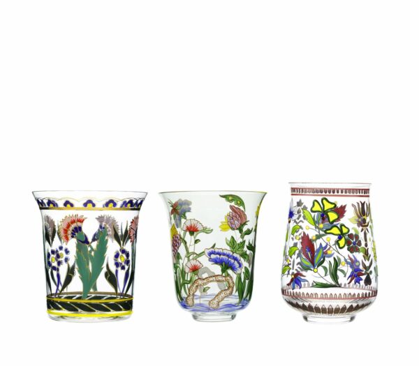 Oriental Flowers Glassware