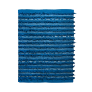 Navy Fringe Rug KL39