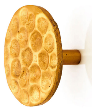Full Moon Button – Gold