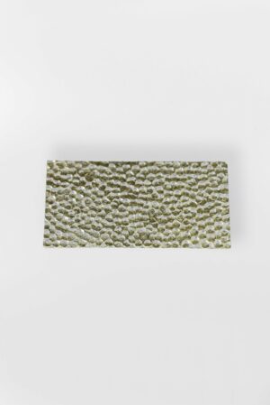 Rectangle Button – Large Silver
