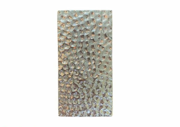 Rectangle Button – Large Silver
