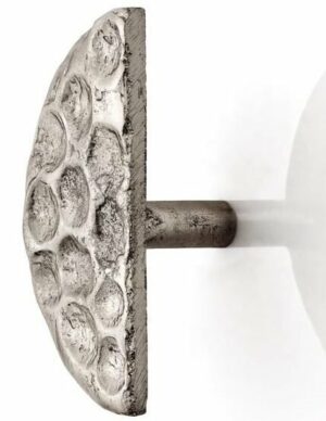 Half Moon Button – Small Silver