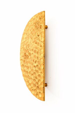 Half Moon Button – Large Gold