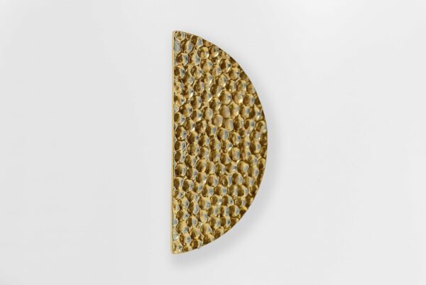 Half Moon Button – Large Gold
