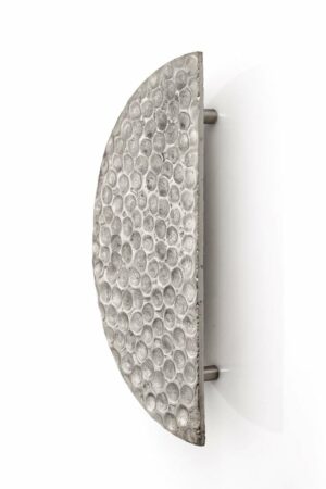 Half Moon Button – Large Silver