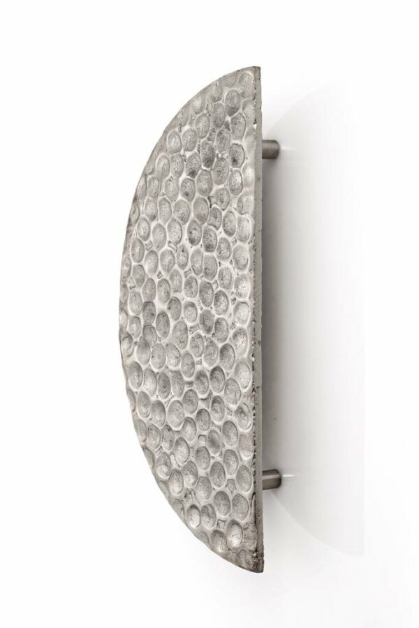 Half Moon Button – Large Silver