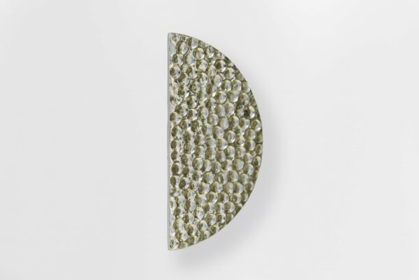 Half Moon Button – Large Silver