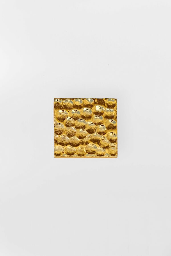 Square Button – Gold