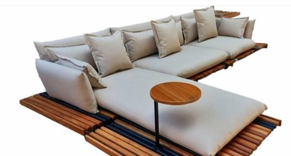 Striped Sectional Set