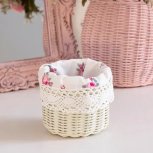 Mini Tube Wicker - Antique cream