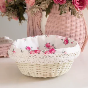 Cottage round wicker - Antique cream