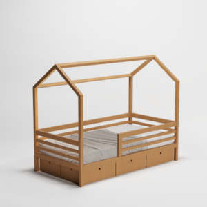 House Bed with storage - Pine