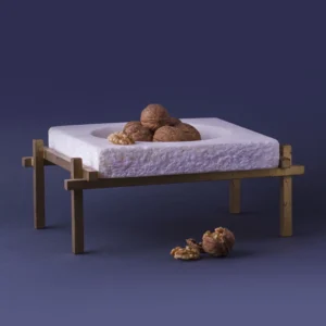 Fusion - Alabaster Plate + Holder 