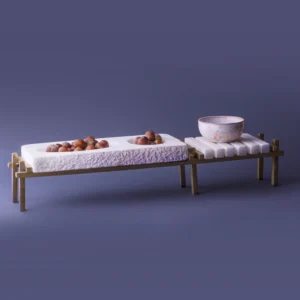 Fusion - Alabaster Plate & fingers + Holder