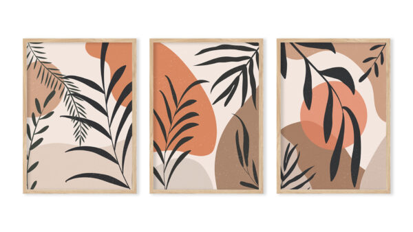 Abstract tropical leaves