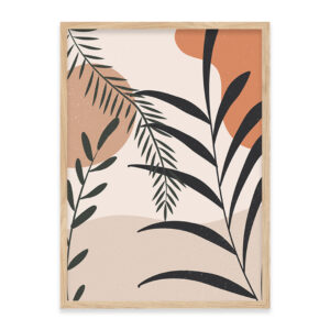 Abstract tropical leaves
