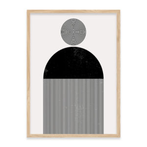 Black and white contemporary abstract