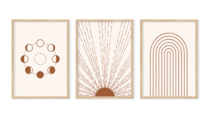 Mid-century modern minimalist art