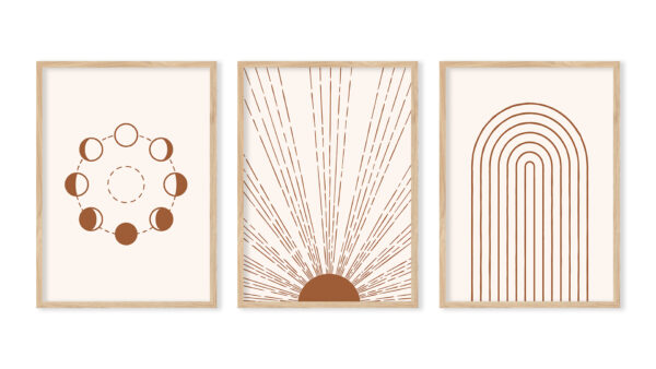Mid-century modern minimalist art