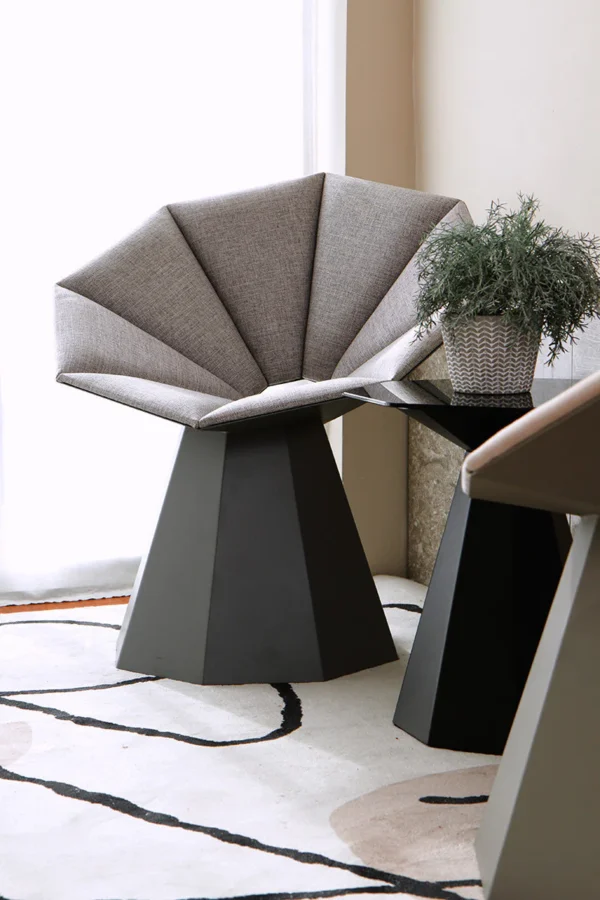 ORCIDE Arm Chair | Wood & Steel Symphony