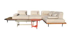 Valeria - Unit with table, teak wood