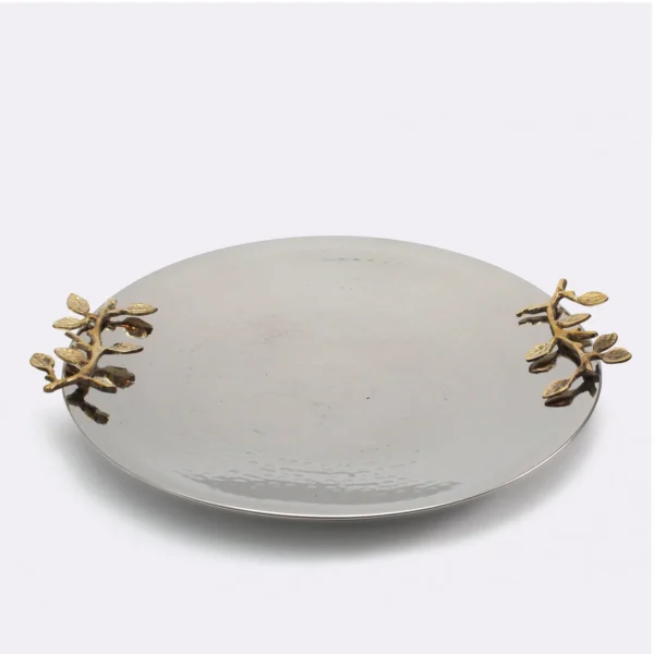 Round leaves platter