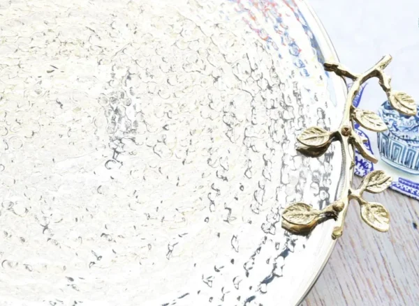 Round leaves platter