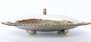 Stella oval platter with cover - Silver
