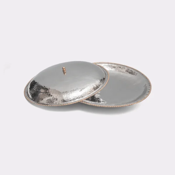 Stella round platter with cover