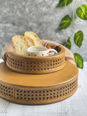 Rattan tray or stand