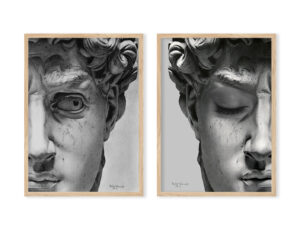 Vintage David Sculpture - 50x70