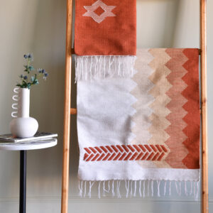 Soumak Cotton Kilim Rug - 0.7 m x 1.5 m, Gray