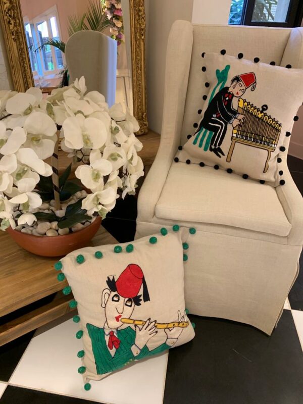Tune in to the Rhythm of Cairo Nights: Musicians Cushion