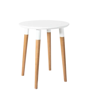 Basic colored top side table - White top