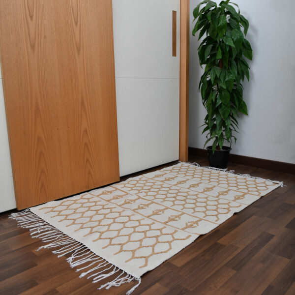 Bee Hive Cotton Kilim Rug