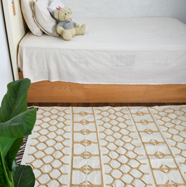 Bee Hive Cotton Kilim Rug