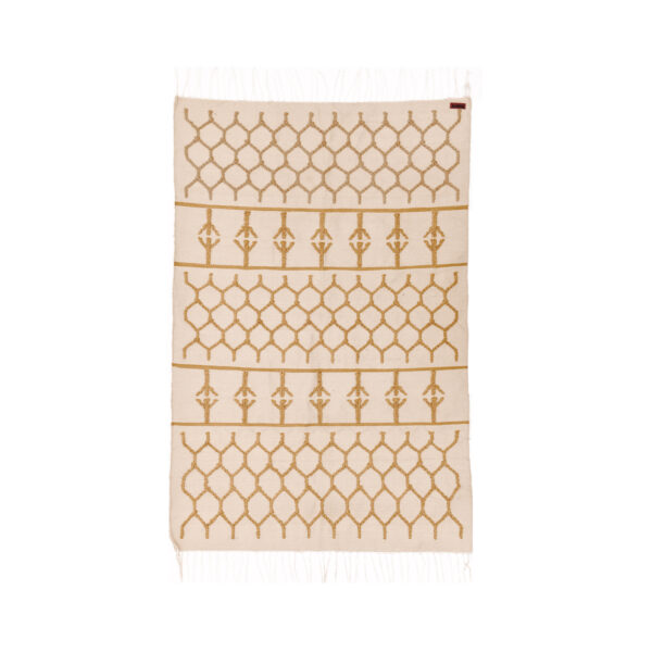 Bee Hive Cotton Kilim Rug